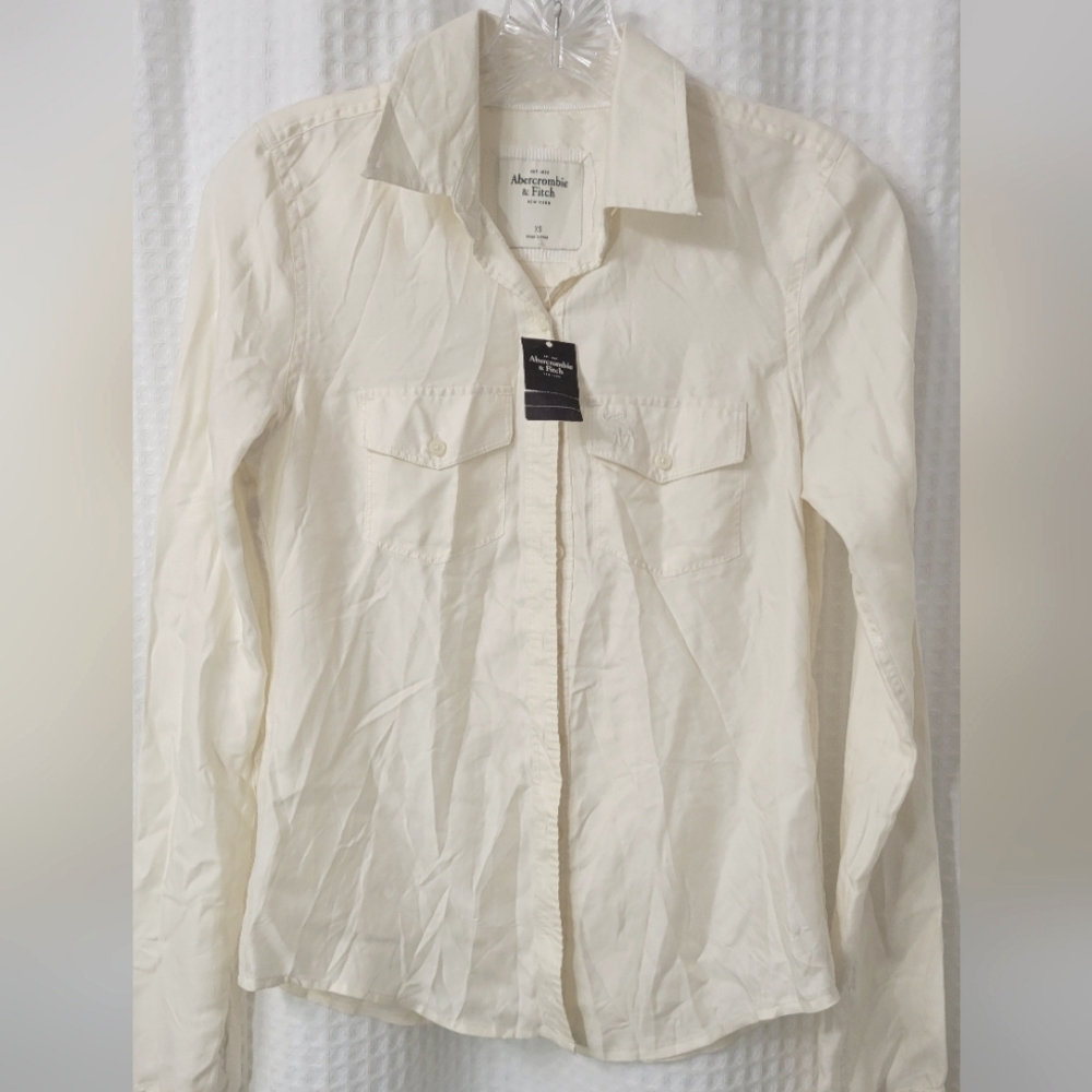 AF 100% Silk Women's Button-down Blouse